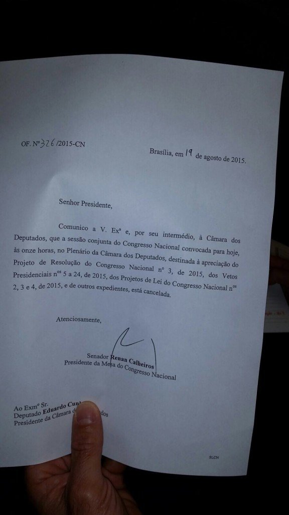 Sessão Cancelada